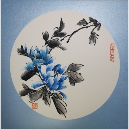 Blue peony 1